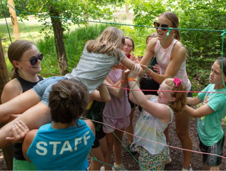 Ropes Course Team Building Cooperation Games
